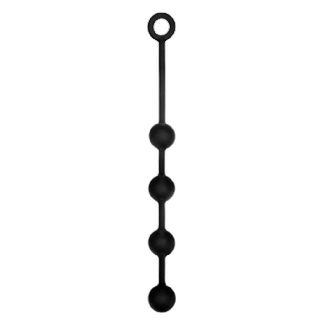 Prowler RED Silicone Anal Beads Black Small