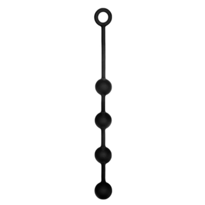 Prowler RED Silicone Anal Beads Black Small