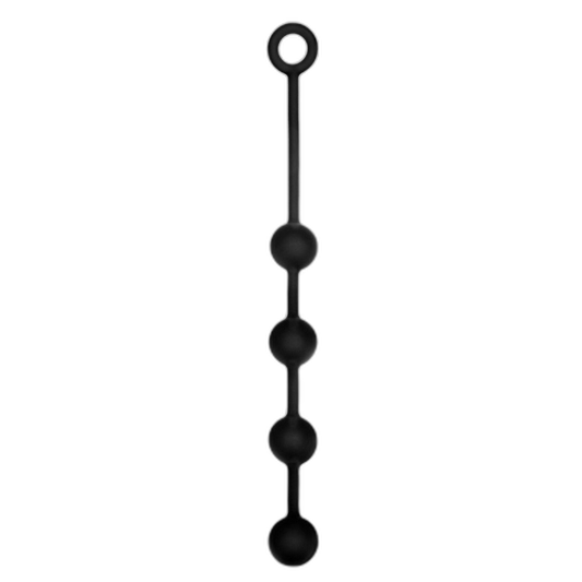 Prowler RED Silicone Anal Beads Black Small