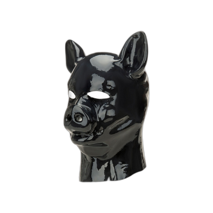 Prowler RED Latex Pig Hood Black