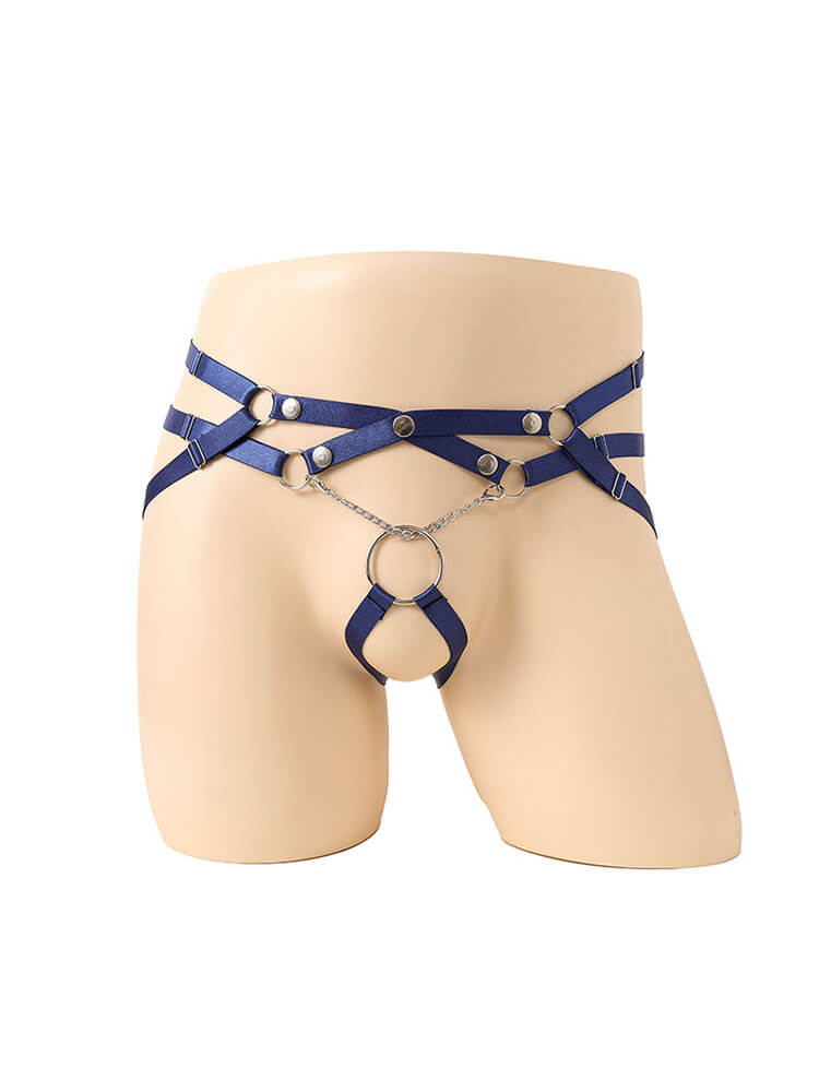 Men's Sexy Cut-Out Chain Bondage Jockstrap