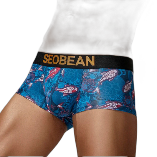 SEOBEAN Festive Fish Boxer Briefs