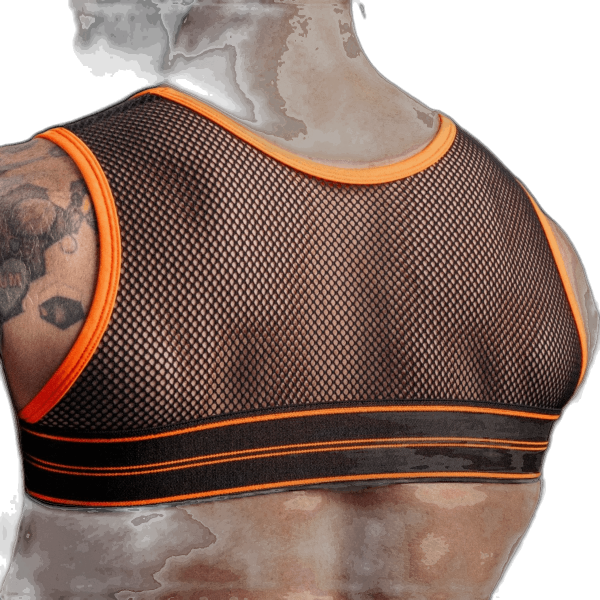 DEN CORE Mesh Chest Harness - Black