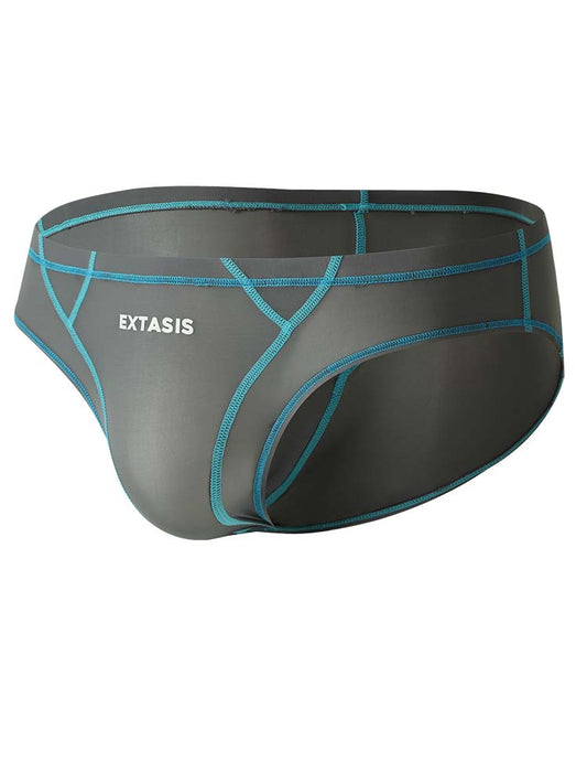 Men's Sexy Elastic Patchwork Color-Blocked Briefs