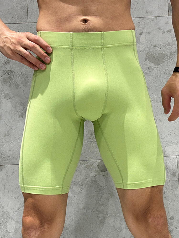 Men's High-Stretch Tight Sports Base Layer Shorts