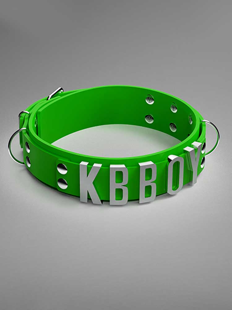Unisex Custom Letter Silicone Choker Collar