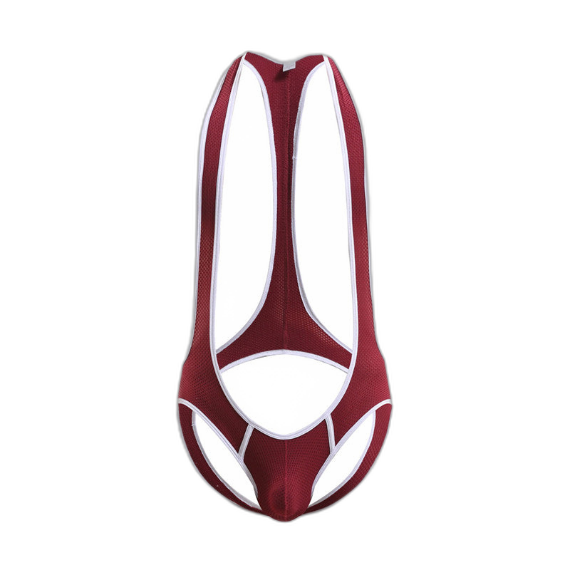 Open Back Mesh Wrestling Singlet