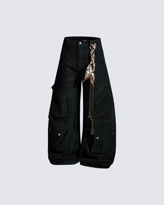 Loose Fit Vintage Utility Trousers