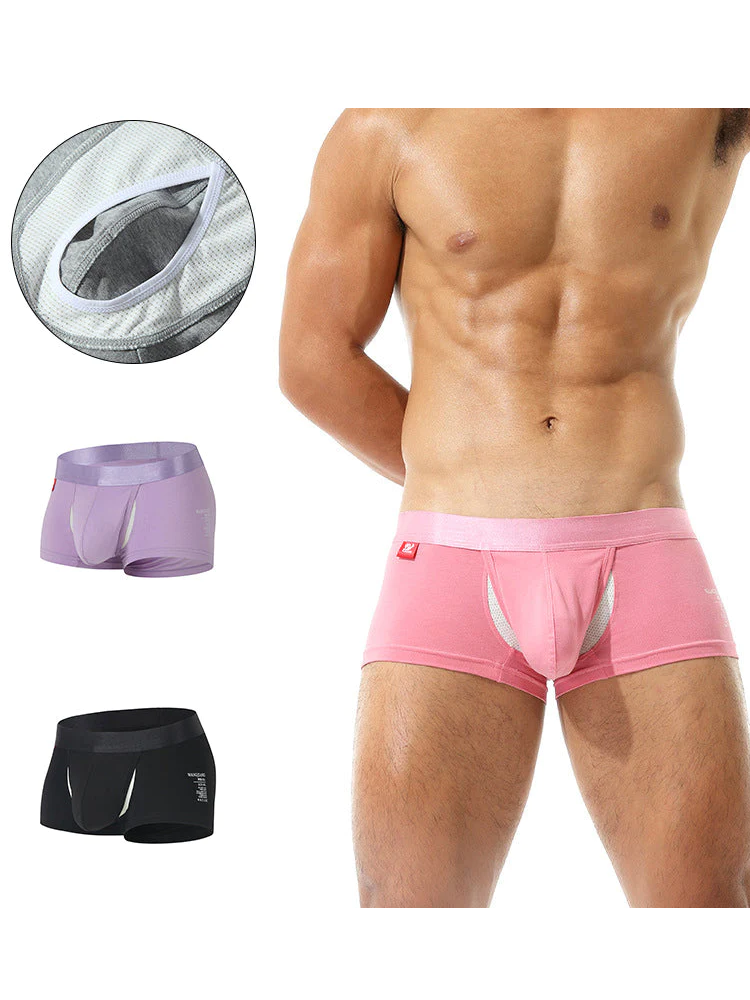 2 Pack Men's Large Pouch Casual Underwear