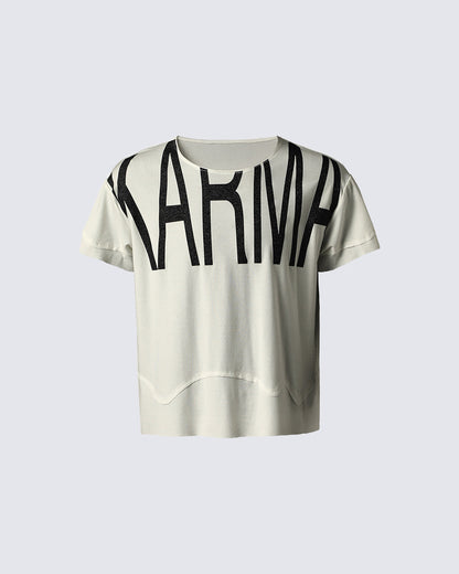 KIIKIO Vintage Rhinestone Glitter Tee