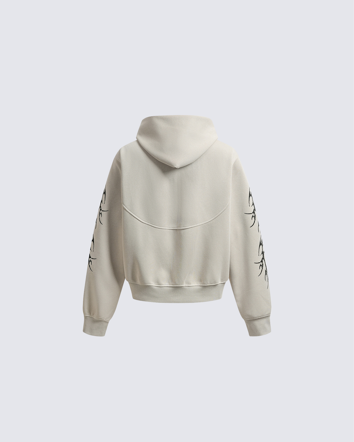 Embroidered Graphic Zip-Up Hoodie