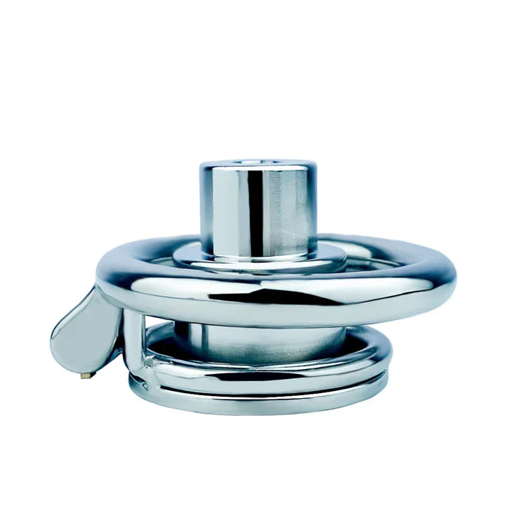 Inverted Double Cylinder Flat Chastity Cage