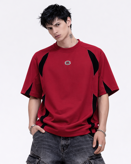 Contrast Panel Sport T-Shirt