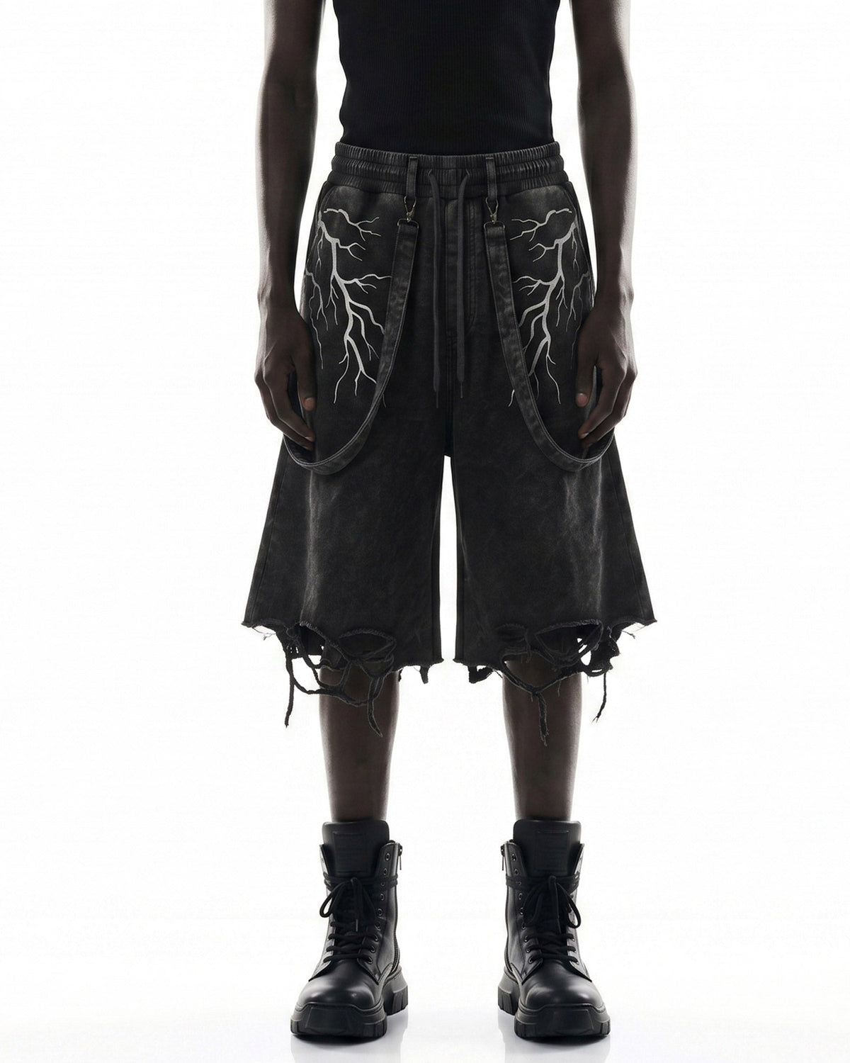 LIGHTNING Series | New Strap Wide-Leg Shorts