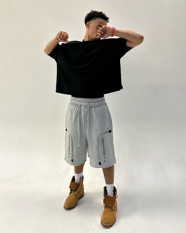 KIIKIO Utility Zipper Shorts
