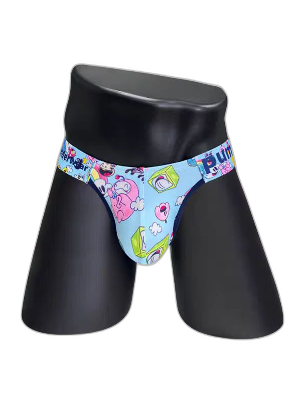 2 Pack Men's Cartoon High-Cut Breathable Bikini