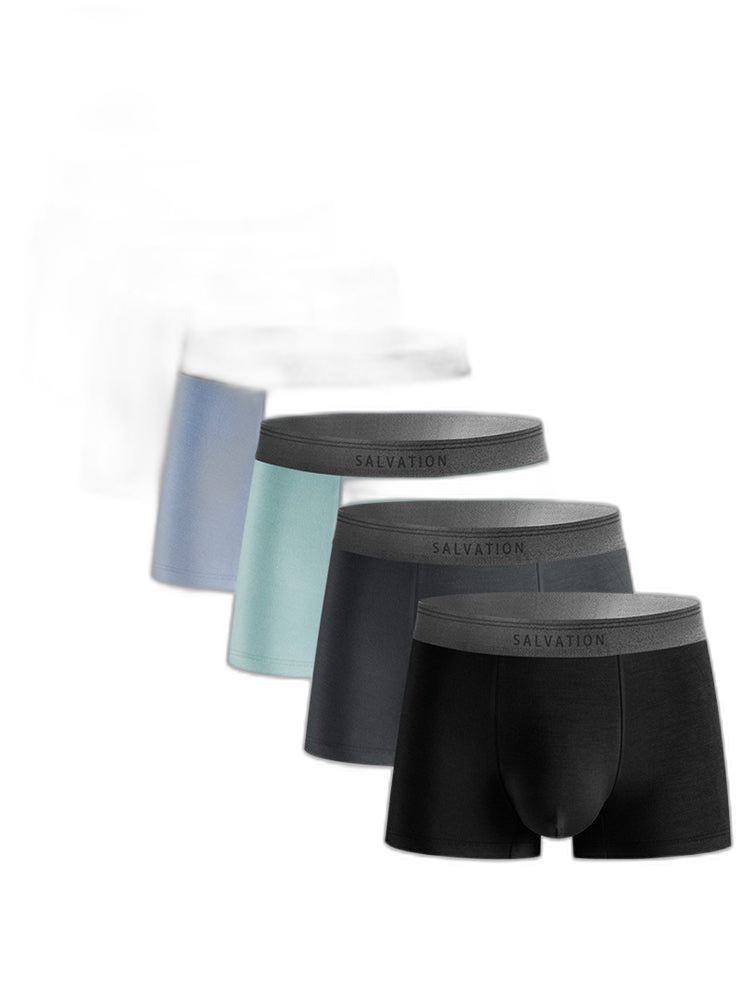 2 Pack Men's Anti-Bacterial Modal Trunks