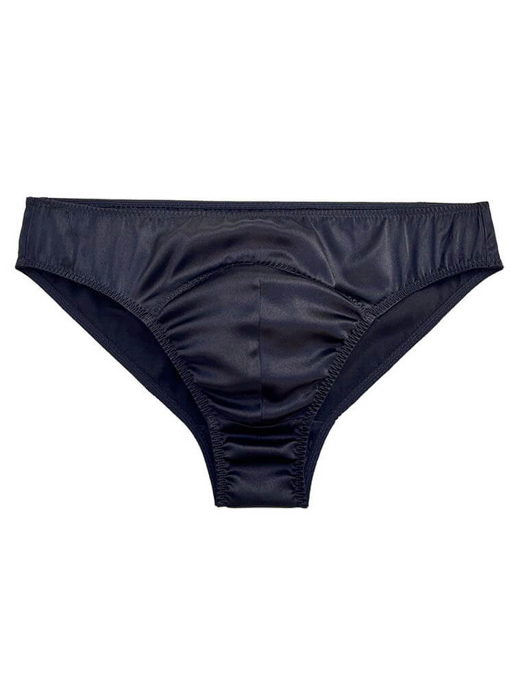 Men's Ultra-Thin Solid Color breathable Silk Briefs