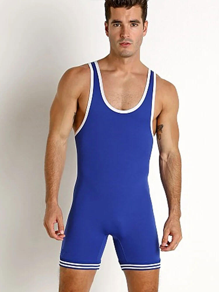 Men's Skinny Fitness Sleeveless Wrestling Singlet