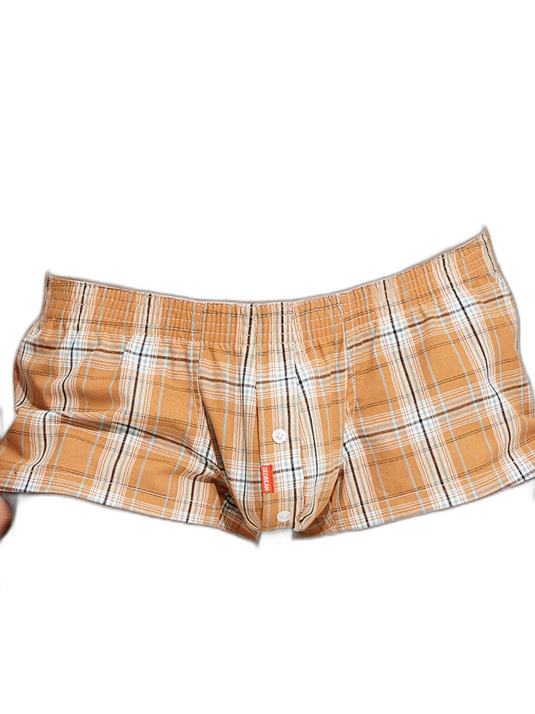 2 Pack Men's Plaid Lounge Shorts, Stylish and Breathable Sleep Trunks