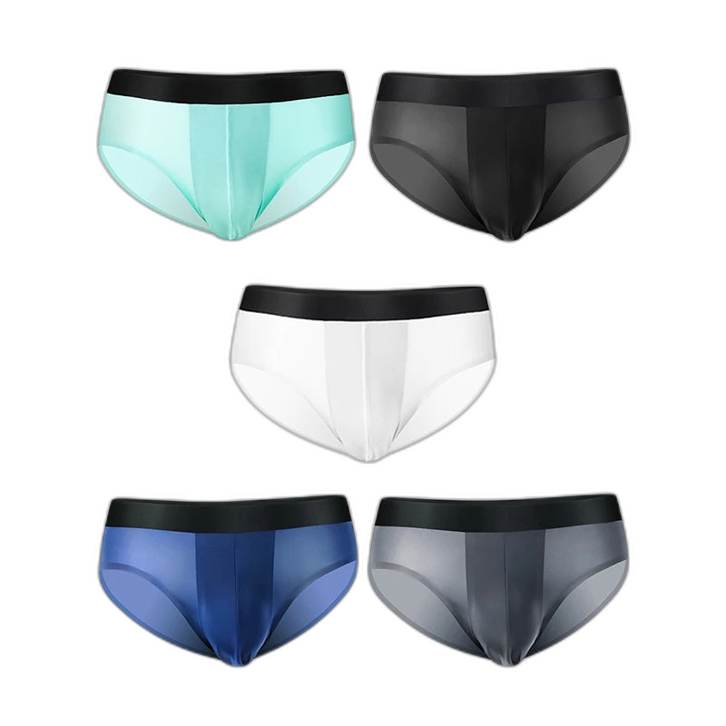 3 Pack Double Layer Silk Snug-fit Men's Underwear