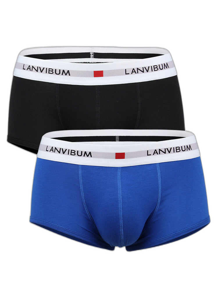 2 Pack Men's Breathable Big Pouch Trunks