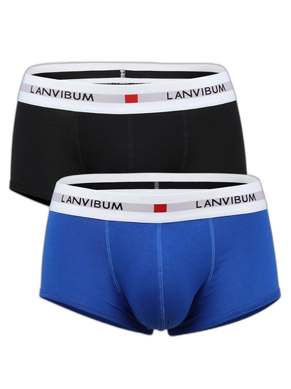 2 Pack Men's Breathable Big Pouch Trunks