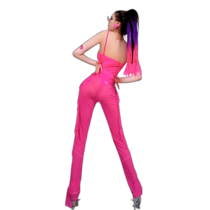 Neon Bodysuit: Sexy Female Rave Wear