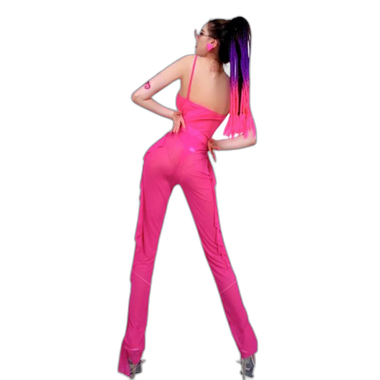 Neon Bodysuit: Sexy Female Rave Wear
