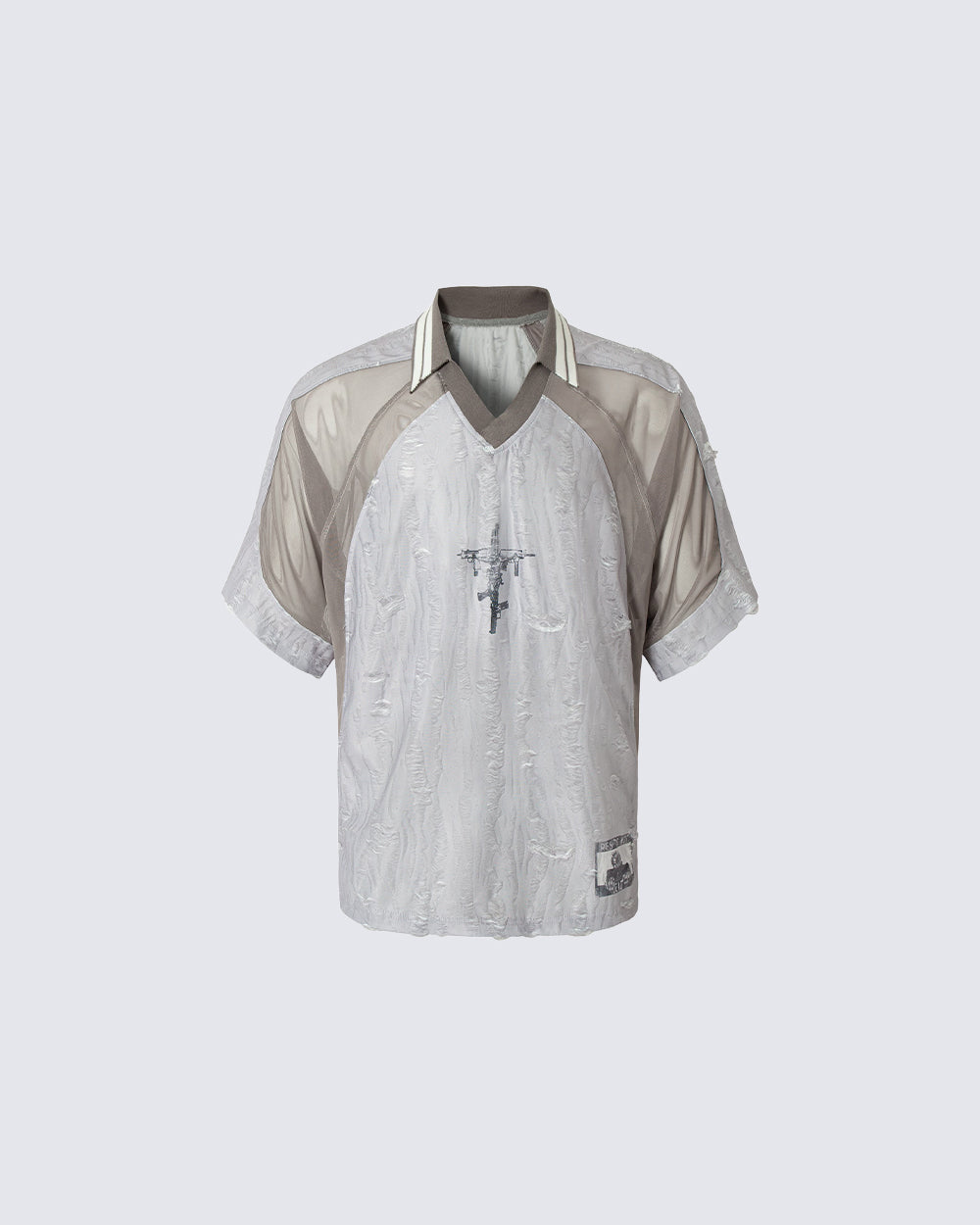 Wasteland Deconstructed Distressed Short Sleeve Tee New
