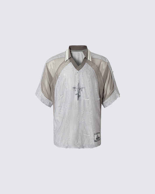 Wasteland Deconstructed Distressed Short Sleeve Tee New