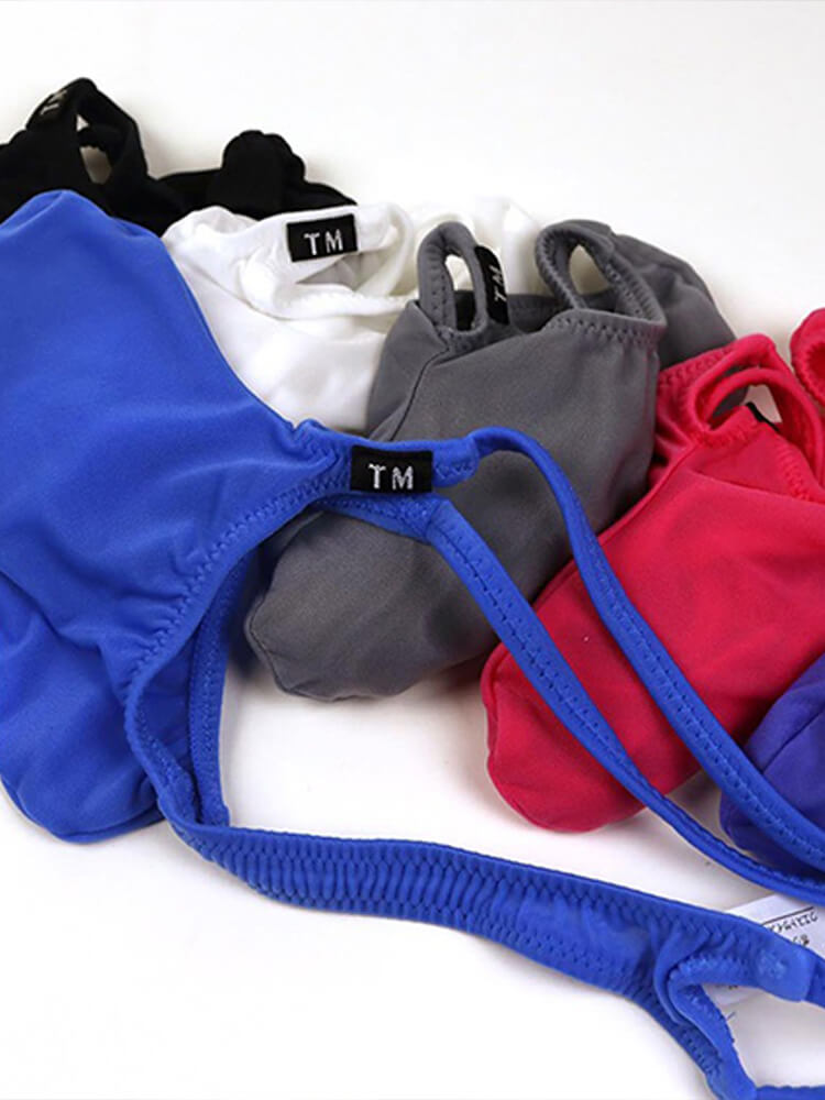 Men's Sexy U-Convex Pouch Solid Color Sling Thong
