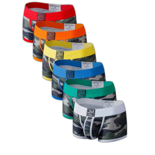 Jockmail Coloured Military Mesh Boxers (6 Pack)