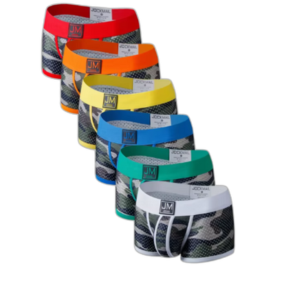Jockmail Coloured Military Mesh Boxers (6 Pack)