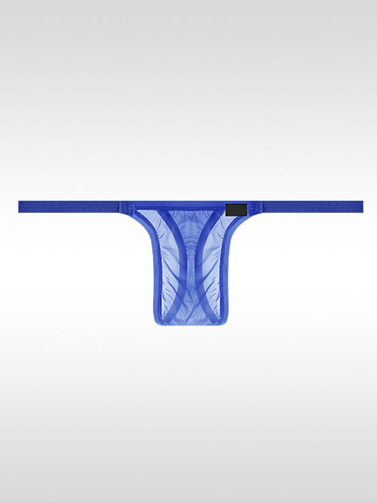 Men's Low-Rise Ultra-Thin Sheer Thong