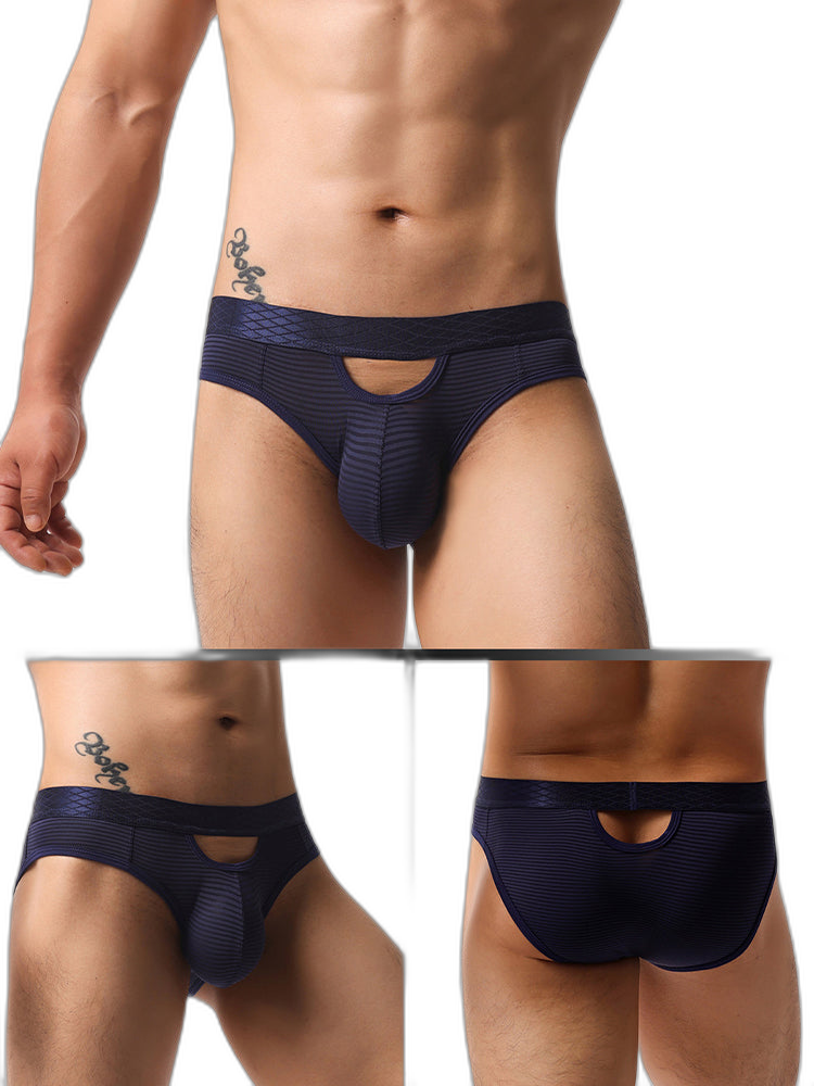 4 Pack Men's Sexy Striped Design Day-Long Comfort Soft-Touch Waistband Bikini