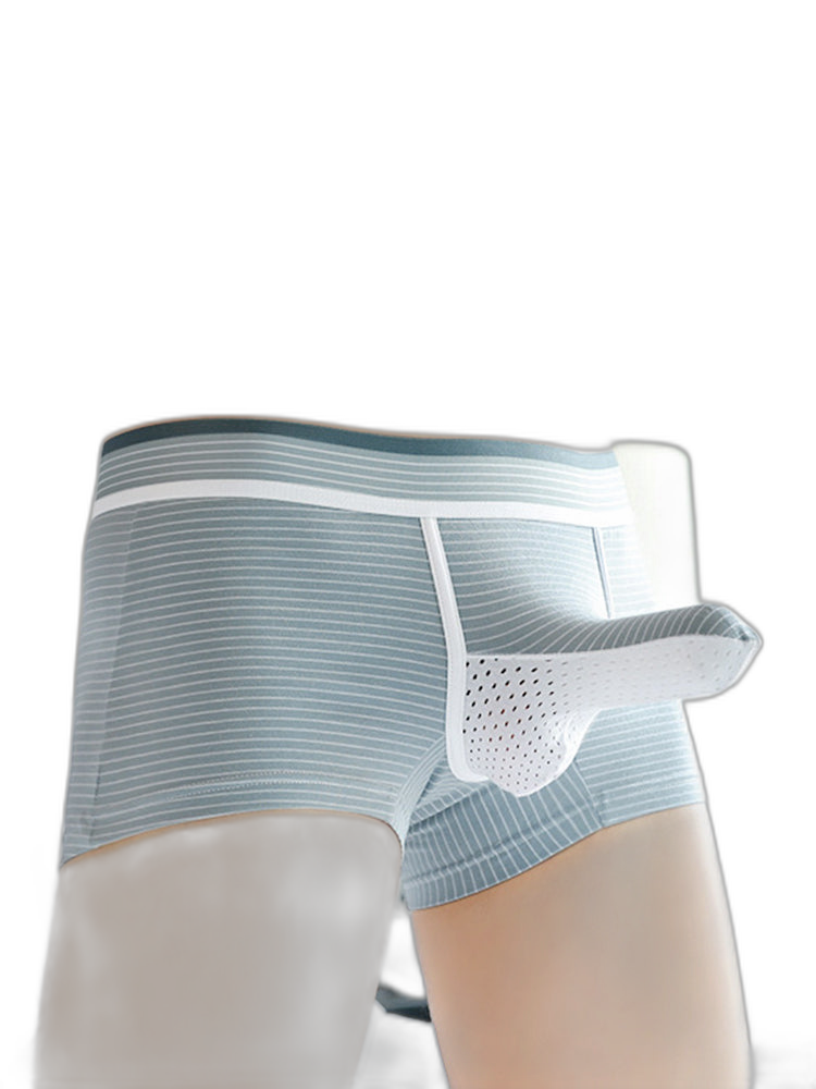 2 Pack Men’s Separate Support Pouch Cotton Trunks