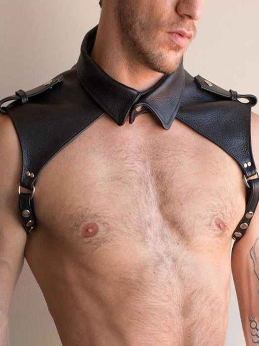 Black Leather Adjustable Top