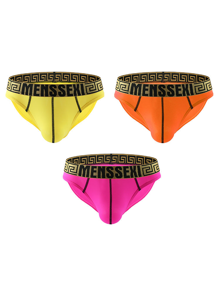 3 Pack Sexy Super Soft Ice Silk Men's Bikini
