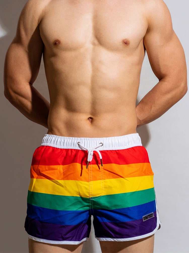 Rainbow Striped Boxer Shorts