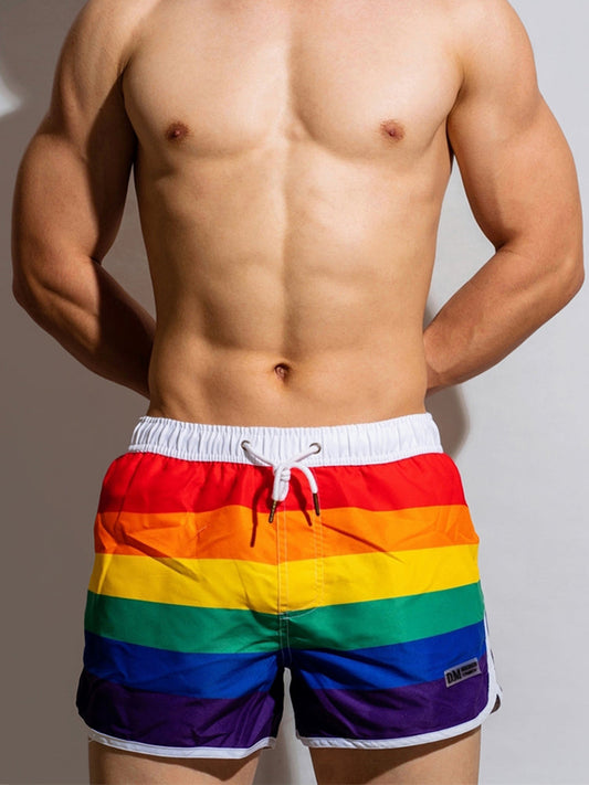 Rainbow Striped Boxer Shorts