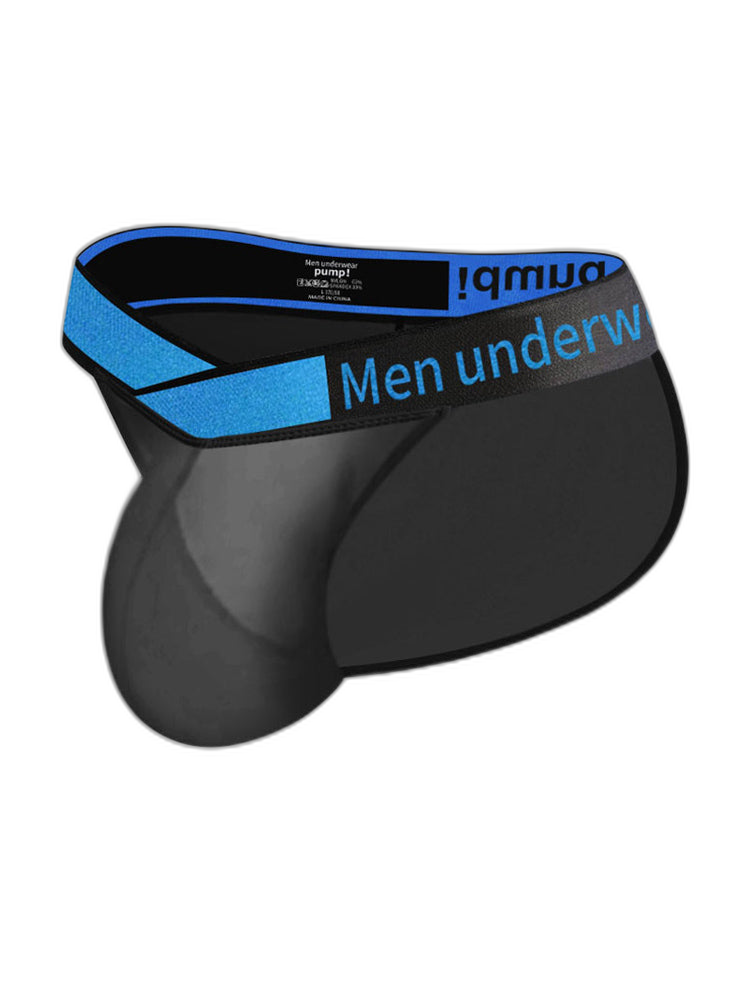 2 Pack Men's Ultra-Thin Semi-Transparent Sexy Sports Bikini