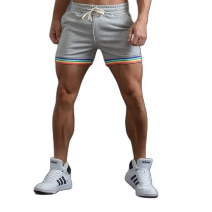 Striped Comfort Sweatpant Shorts