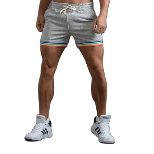 Striped Comfort Sweatpant Shorts