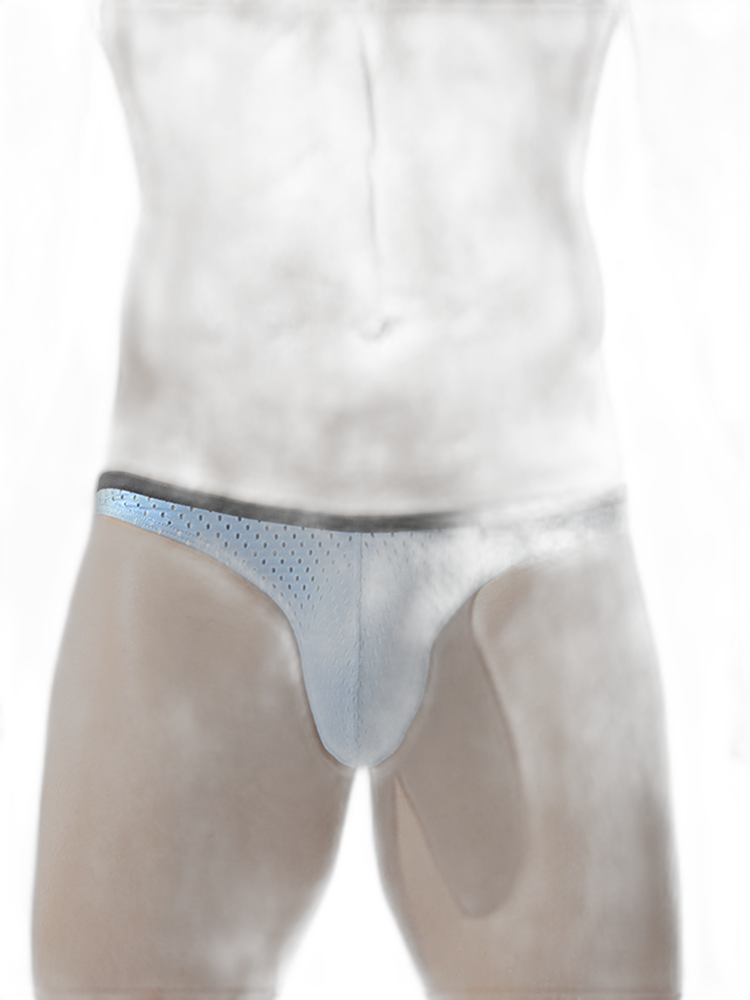 Men's Low-rise Mesh U-shaped Convex Pocket Sports Briefs