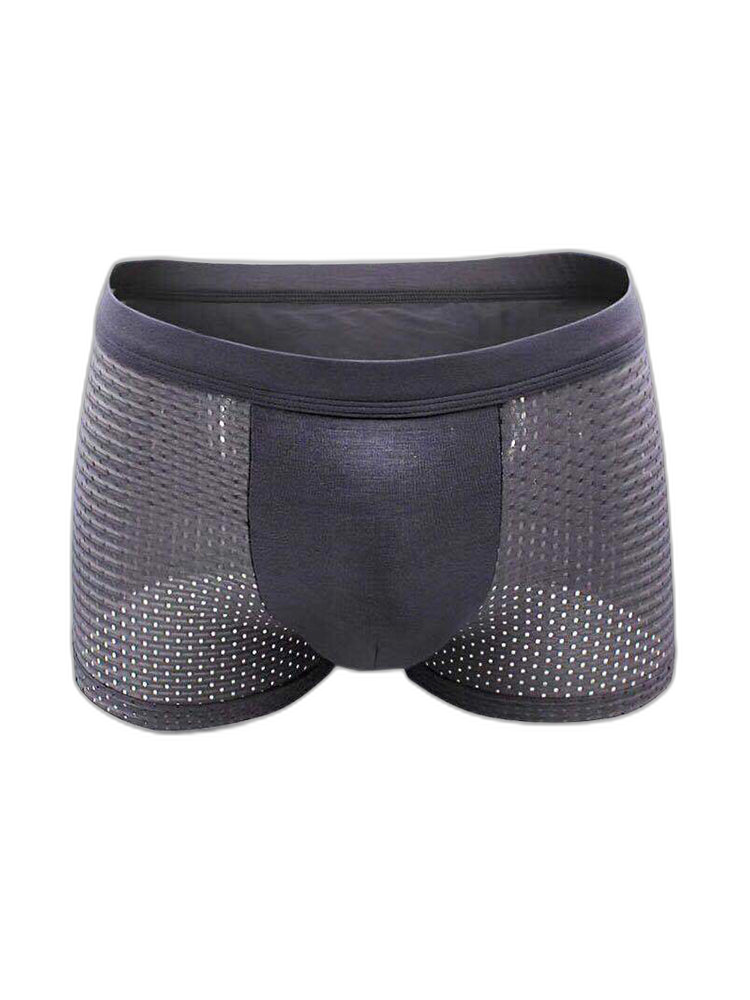 4 Pack Men’s Breathable Mesh Trunks with Antibacterial Fabric