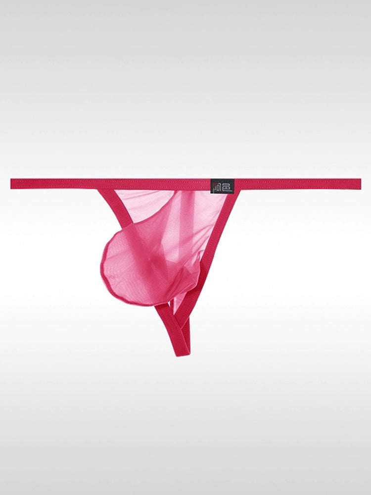 Men's Sexy Thin Ice Silk Low-waist Thong
