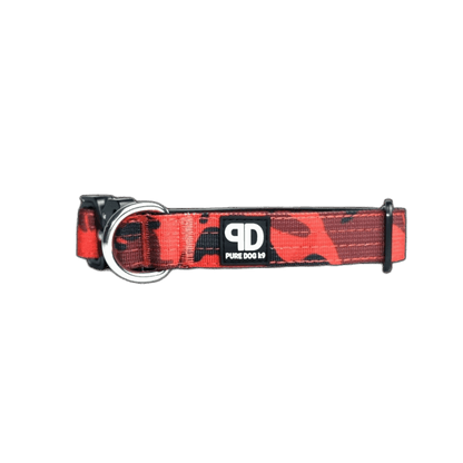 Pure Dog K9 Tactical Collar Red Camo