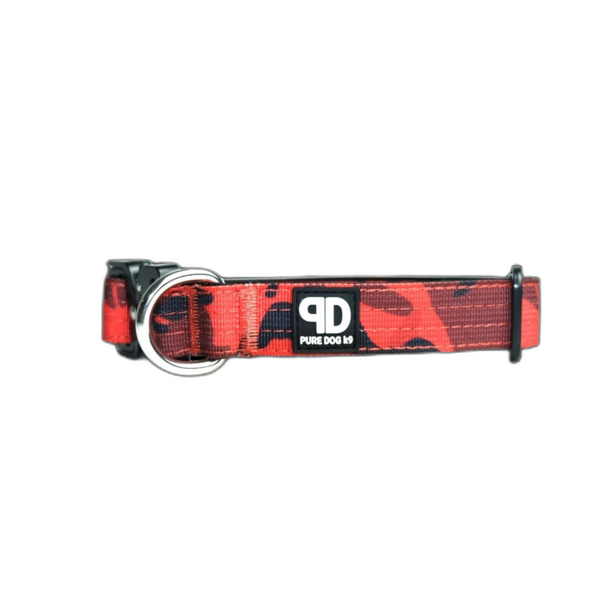 Pure Dog K9 Tactical Collar Red Camo