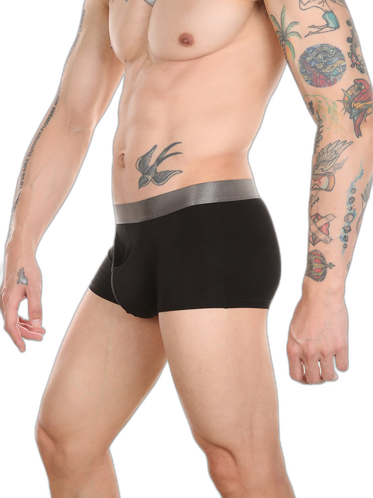 Men’s Dual Ball Pouch Trunks With Fly Front